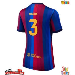Barcelona Alejandro Balde #3 Replica Home Stadium Shirt for Women 2026-27 Short Sleeve